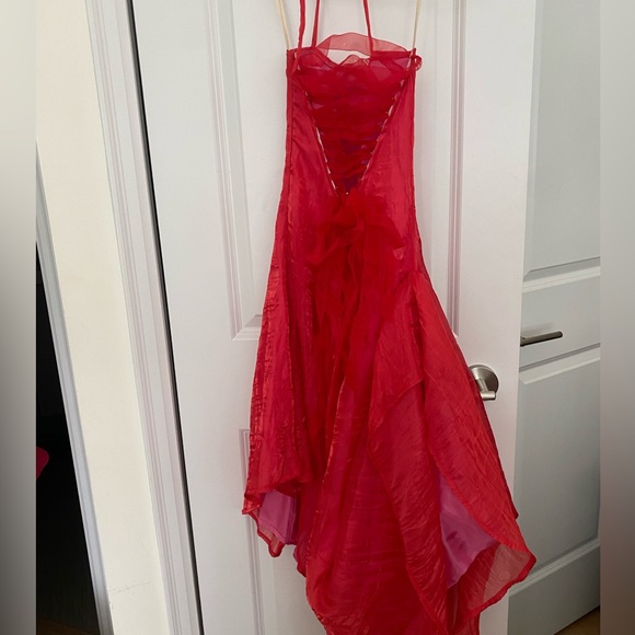 Vintage one of a kind silk prom dress - Picture 6 of 6